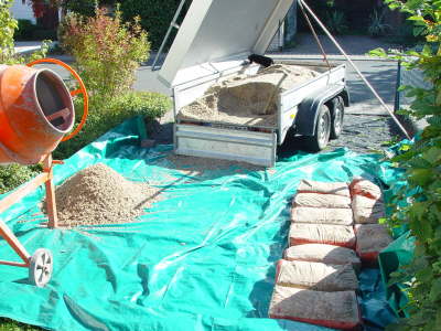 Hier kommt der Sand