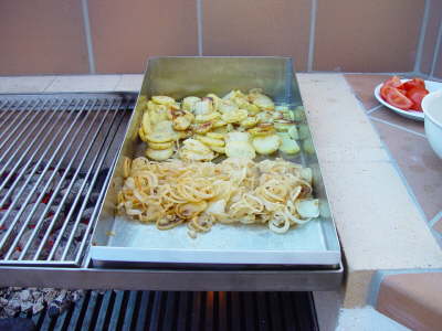 Kartoffeln und Zwiebeln